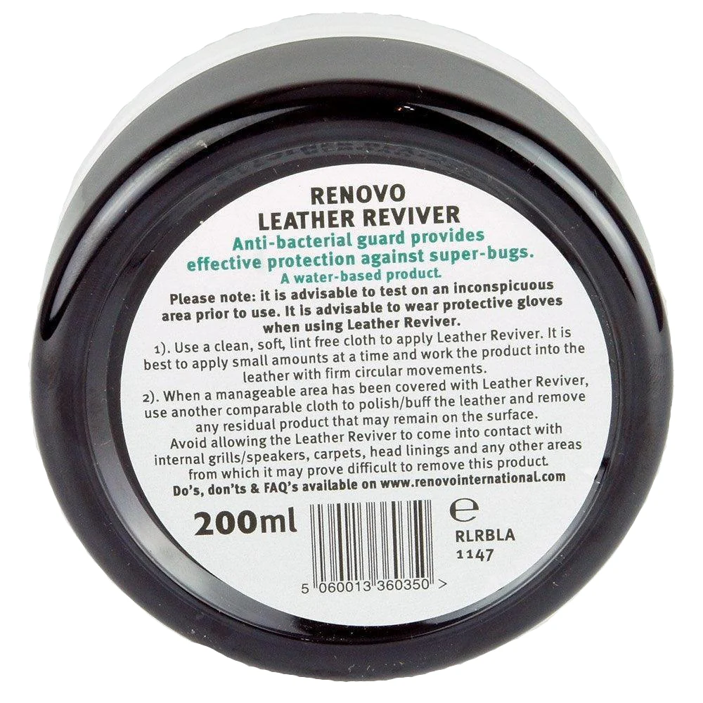 RENOVO Black Leather Reviver 200ml - Image 2