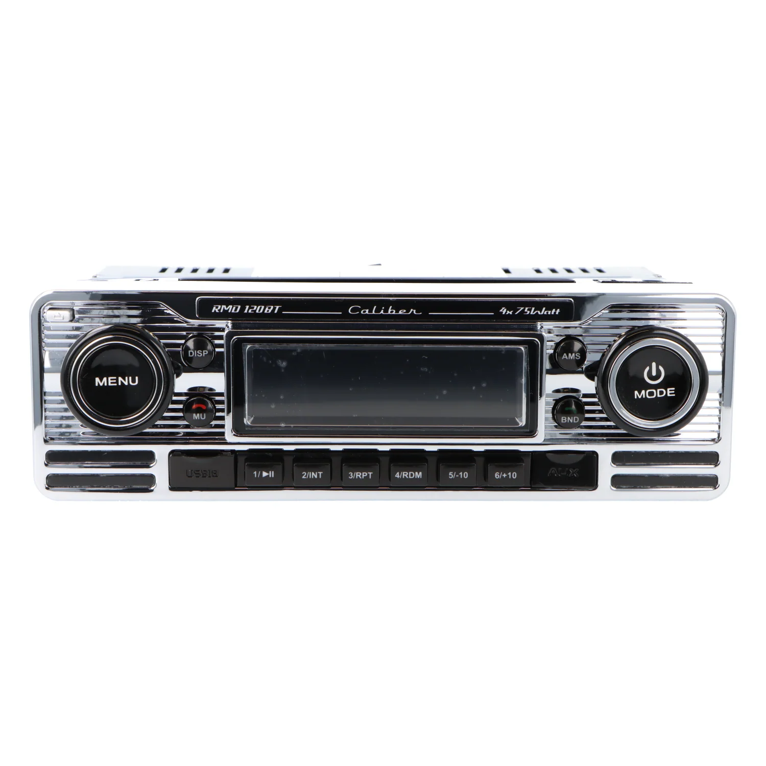 Retro Bluetooth Tuner USB SD Card Player Chrome Facia - Image 2