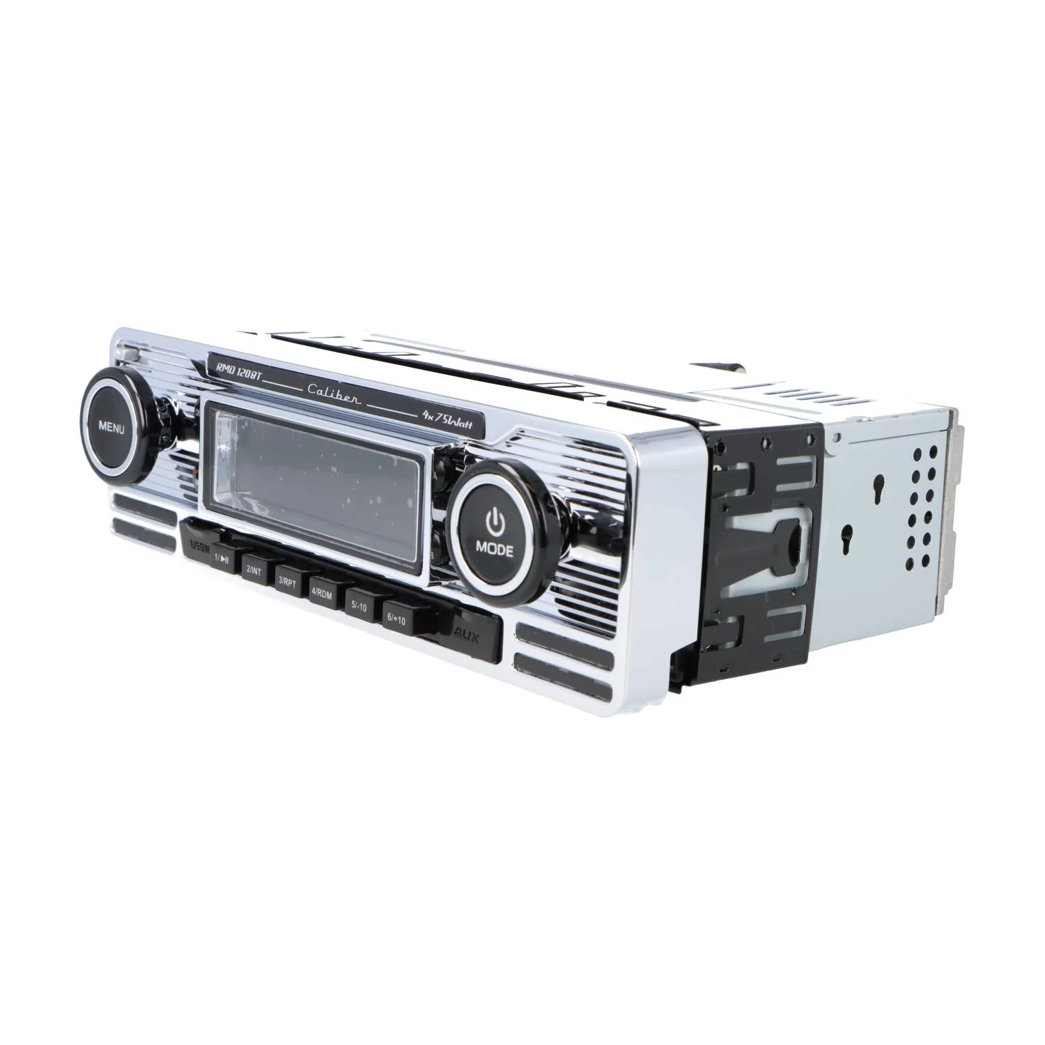 Retro Bluetooth Tuner USB SD Card Player Chrome Facia - Image 4