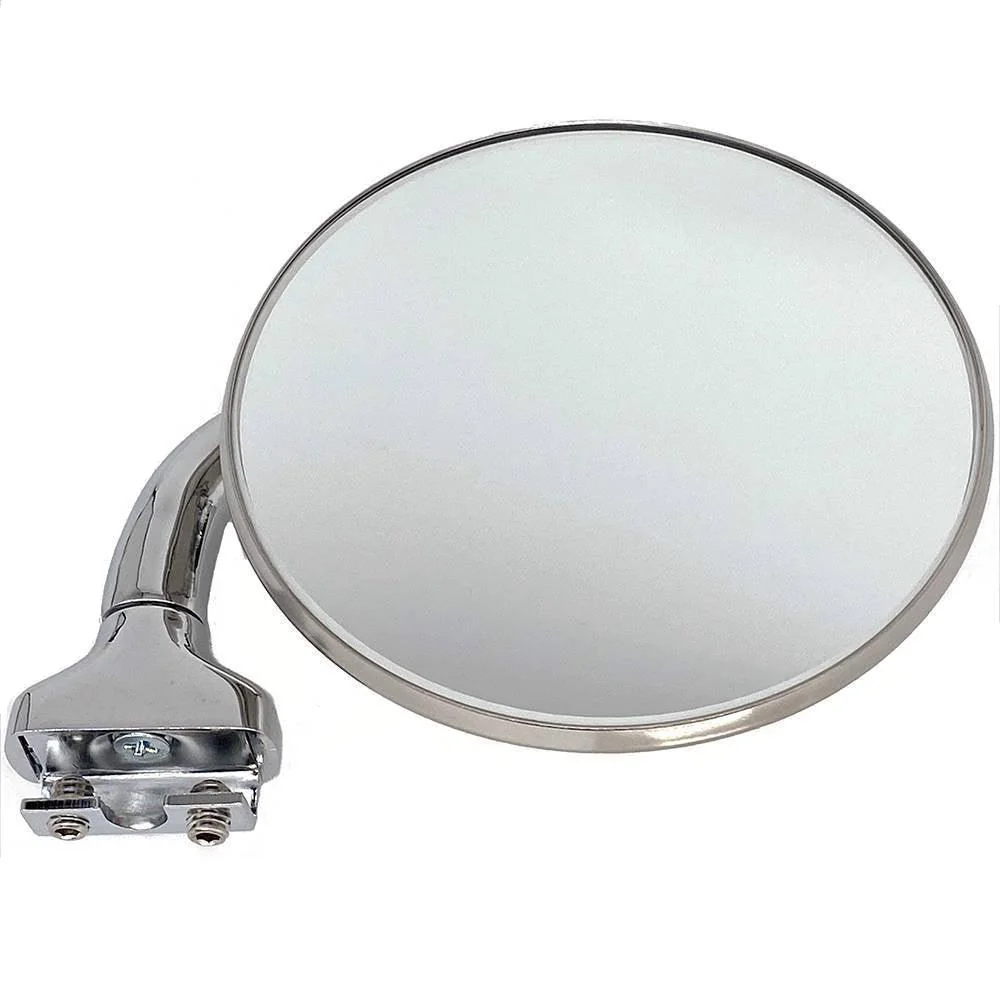 Round Clip-On Overtaking Mirror With 90 Degree Mount 102mm