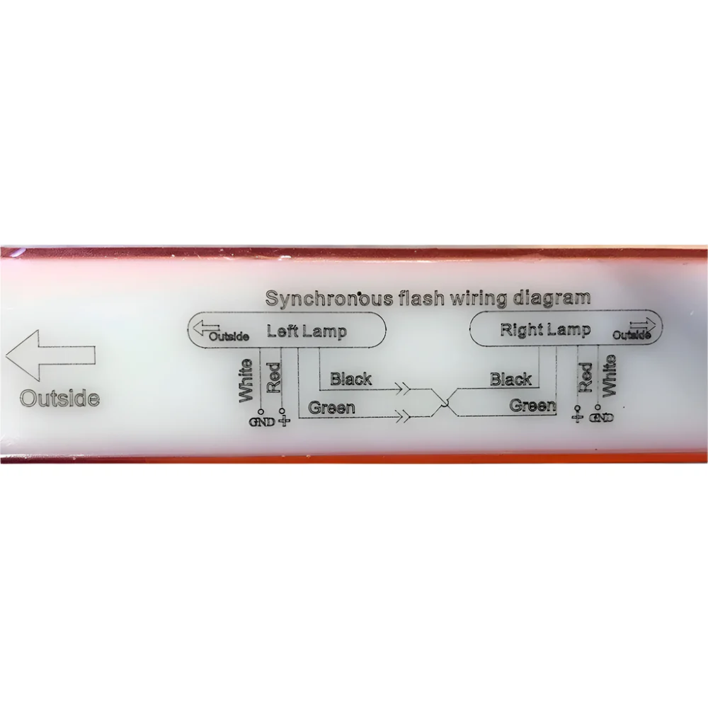 Sequencing LED 260mm Rear Amber Indicator Light - Image 6