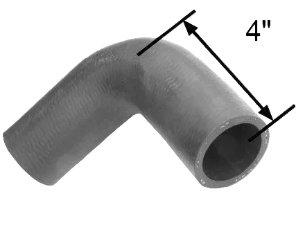 19mm ID Short 90 Deg Rubber Hose Bend - Image 2