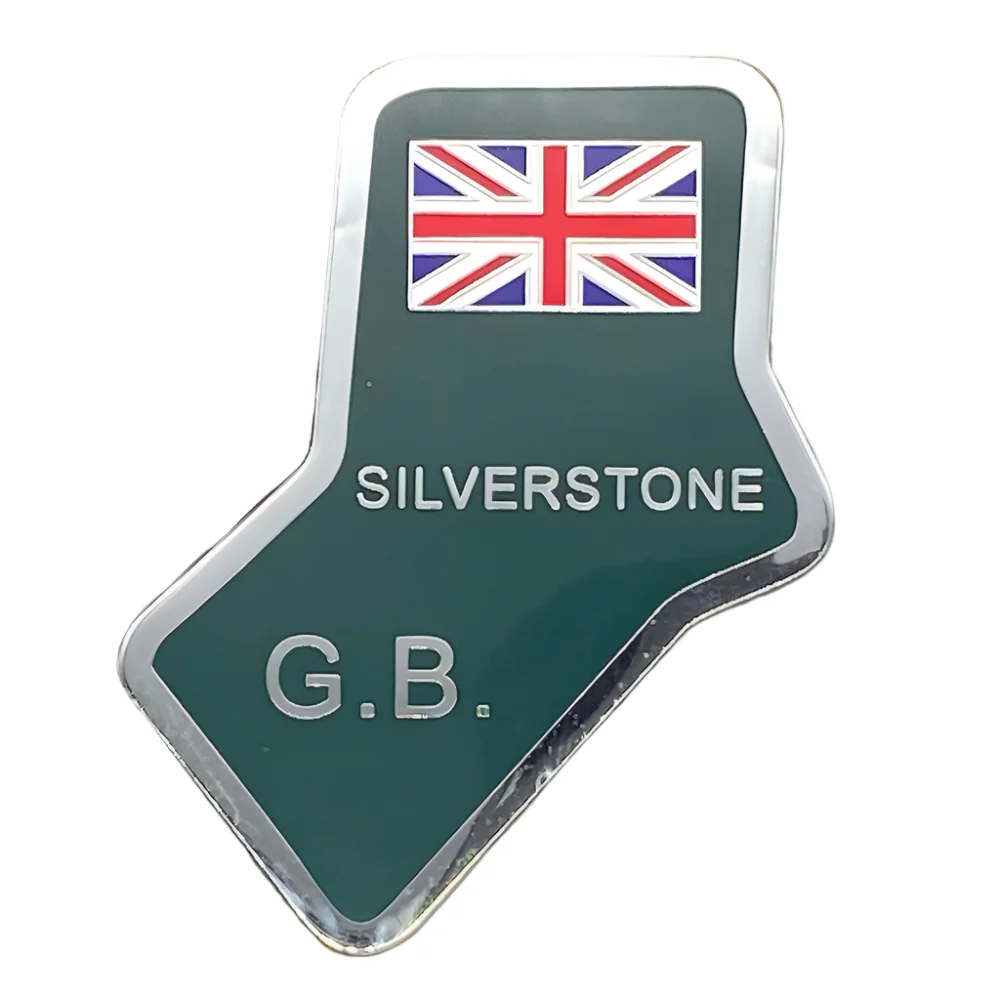 Silverstone Self Adhesive Chrome and Enamel Badge