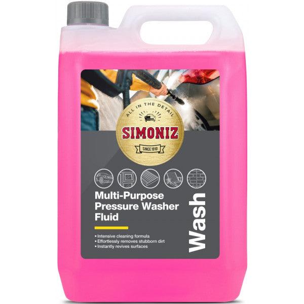 Simoniz Multi-Use Pressure Washer Fluid 5L - Cleans Driveways, Patios & More