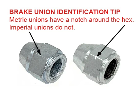 Single 3/8" UNF Female Brake Union - Image 3