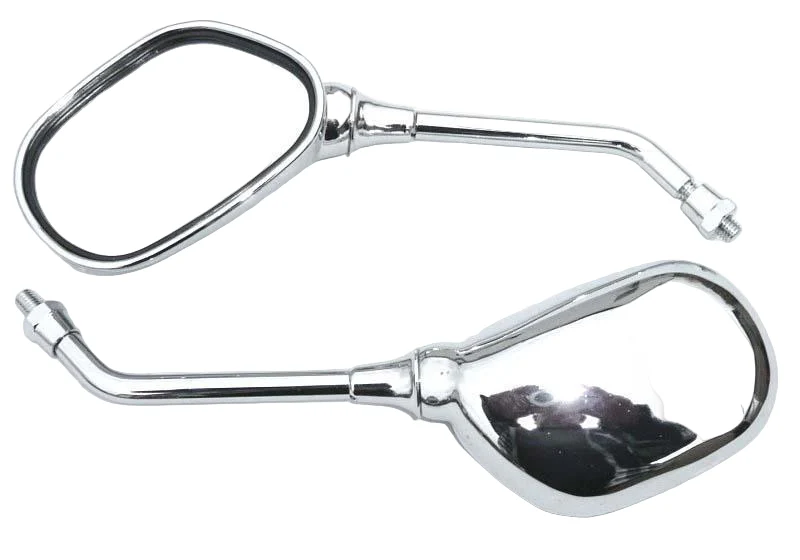 Small Chrome Mirror Long Stalk 260mm - Image 3