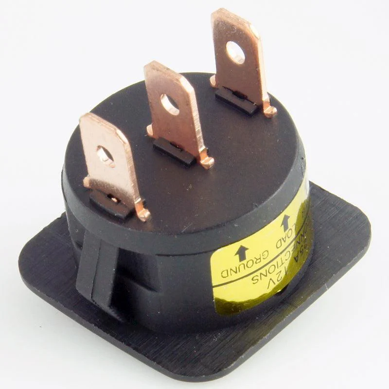 Square Rocker Switch Illuminated Blue - Image 3