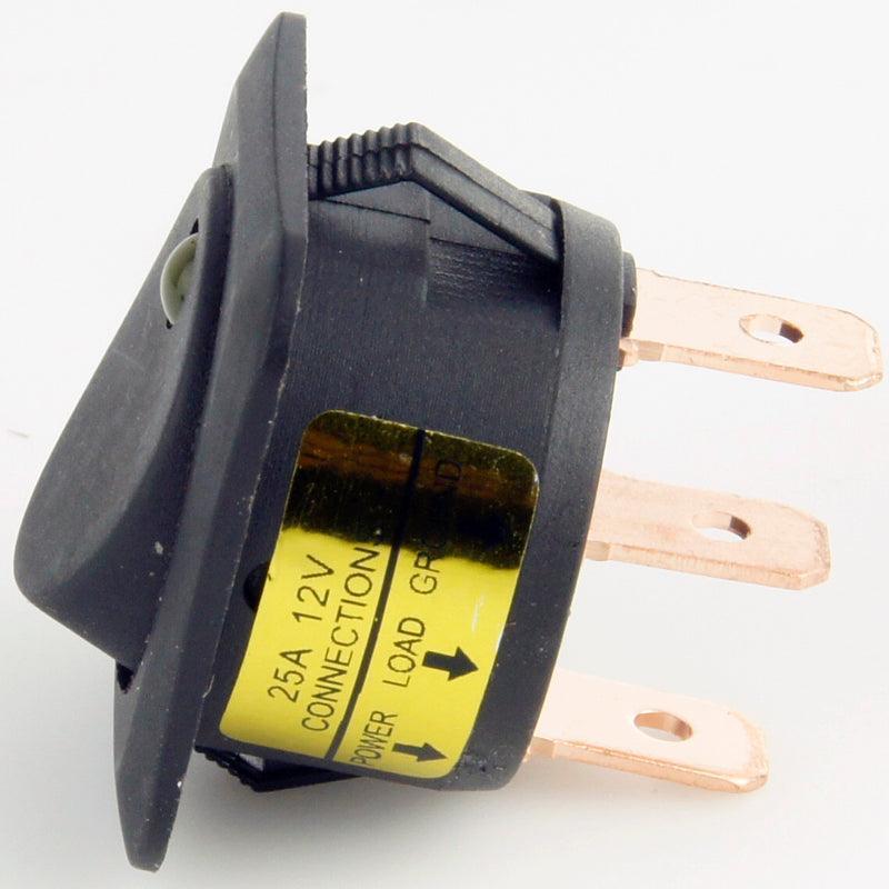 Square Rocker Switch Illuminated Green - Image 2
