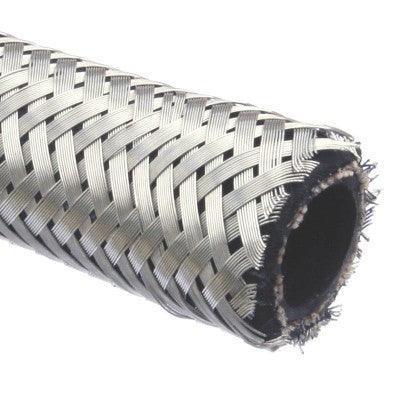 15mm ID Stainless Braided Oil Hose  Per Metre