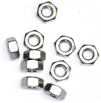 Stainless Plain Nuts Metric Pack Of 10 - Various Sizes - Image 3