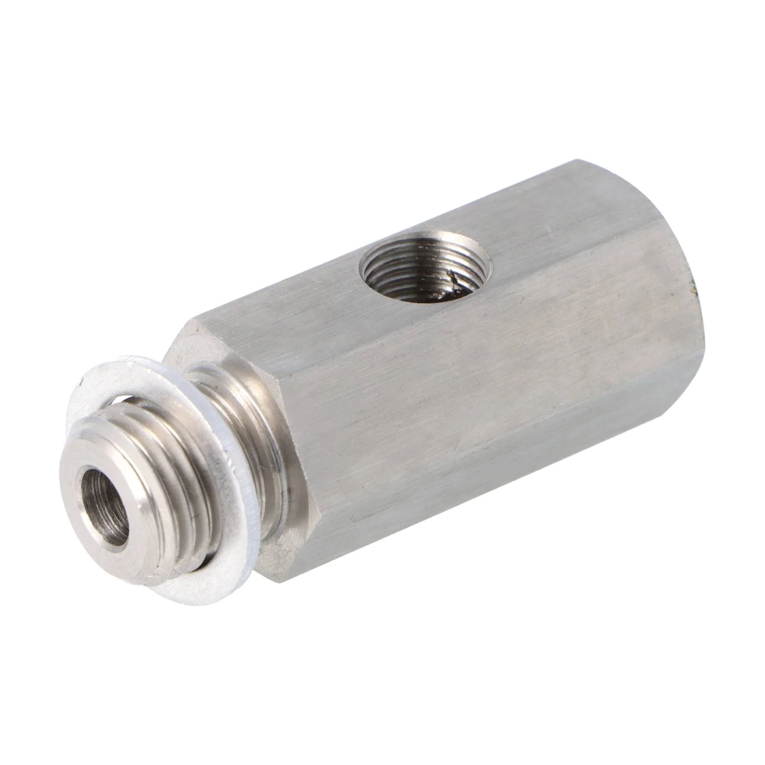 Stainless Steel Oil Pressure T Piece M14 x 1.5 Male and Female 1/8" NPT in the side