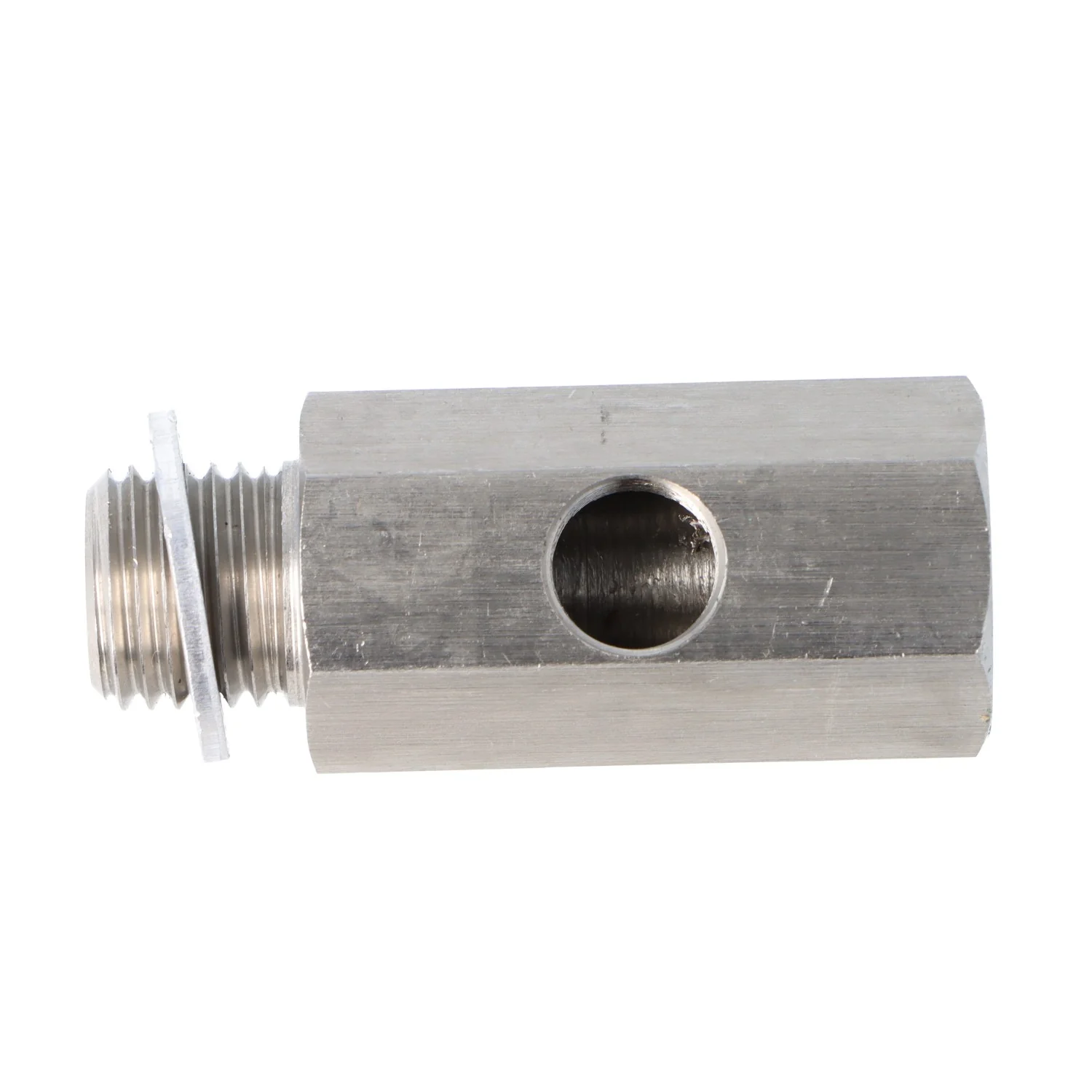 Stainless Steel Oil Pressure T Piece M14 x 1.5 Male and Female 1/8" NPT in the side - Image 2