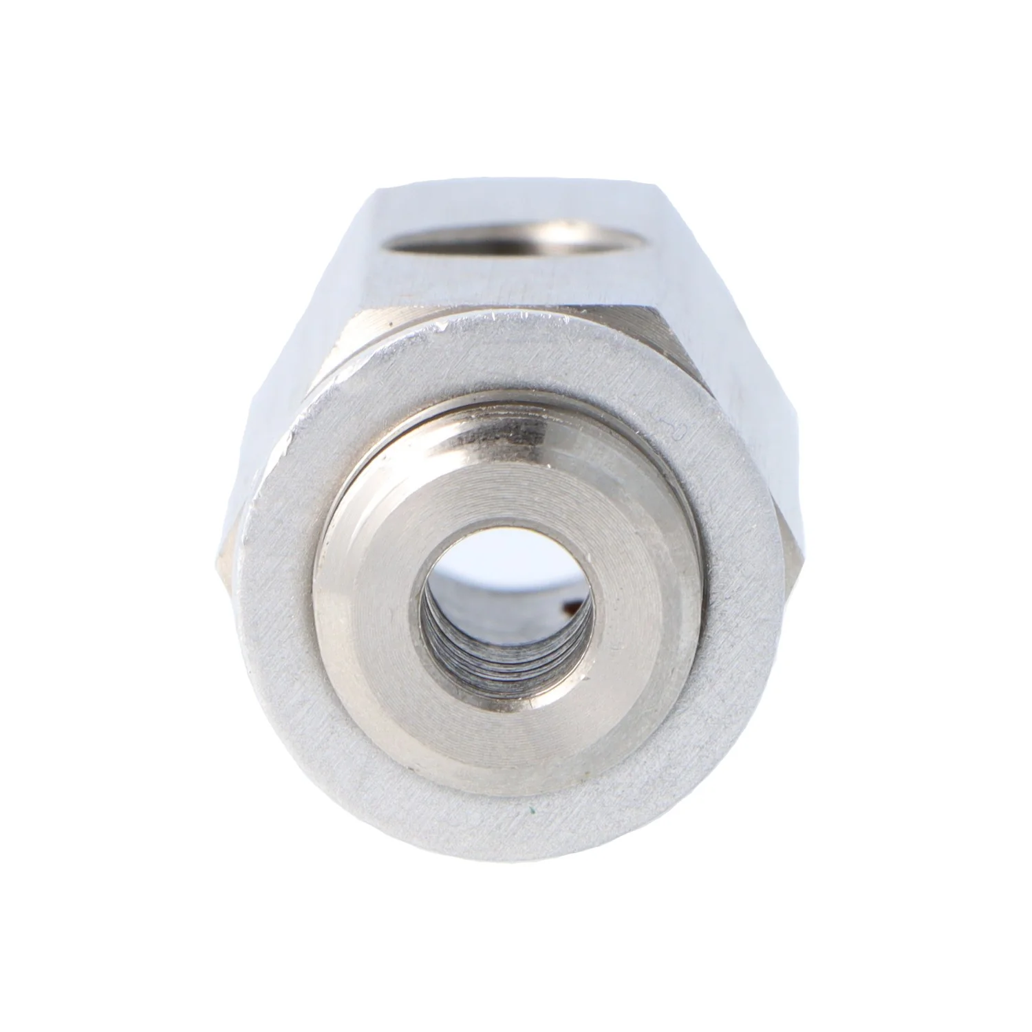 Stainless Steel Oil Pressure T Piece M14 x 1.5 Male and Female 1/8" NPT in the side - Image 3
