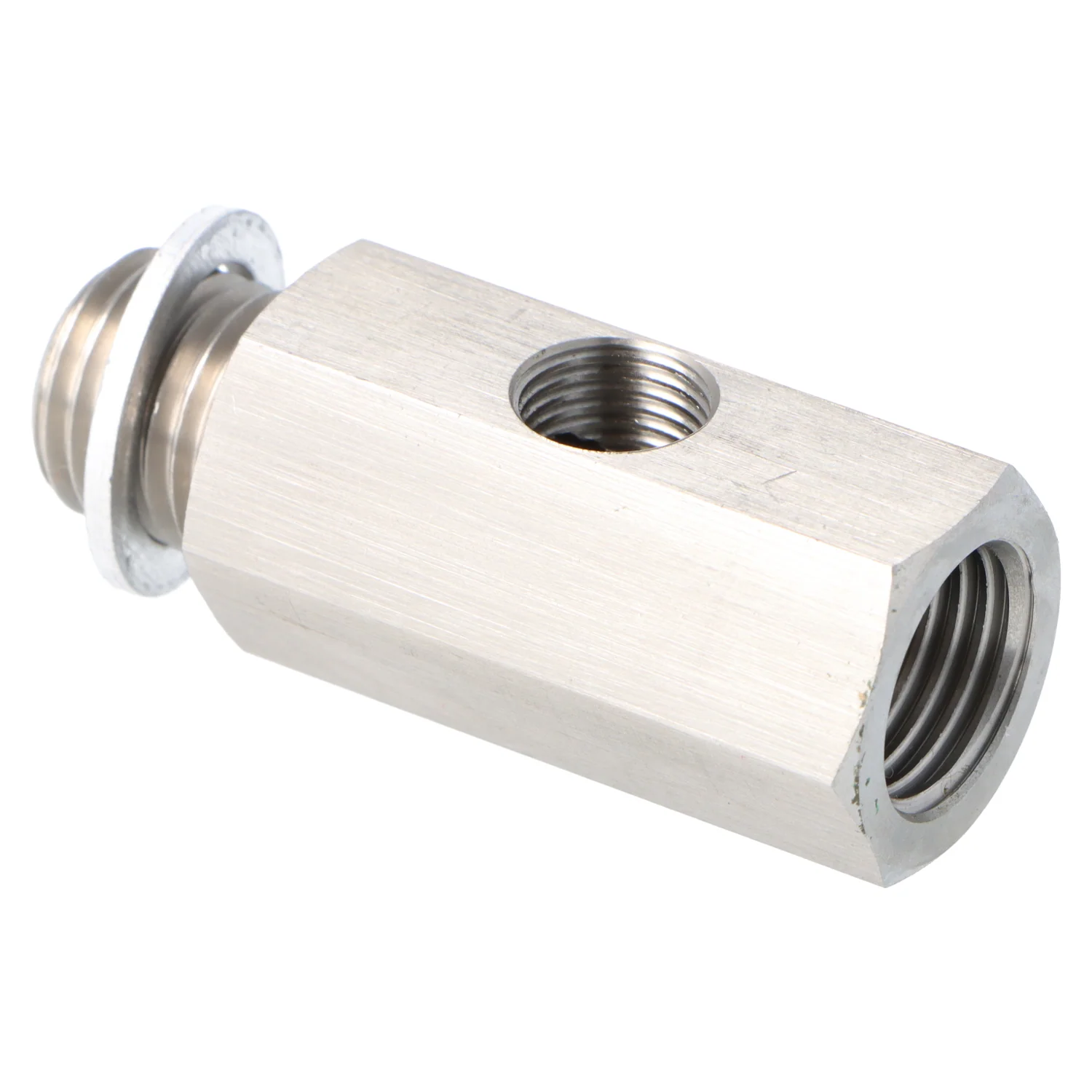 Stainless Steel Oil Pressure T Piece M14 x 1.5 Male and Female 1/8" NPT in the side - Image 5
