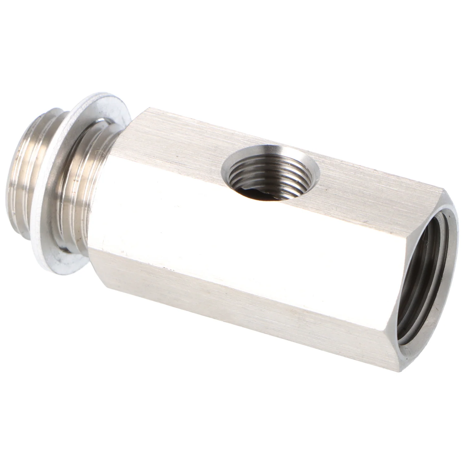 Stainless Steel Oil Pressure T Piece M16 x 1.5 Male and Female 1/8" NPT in the side