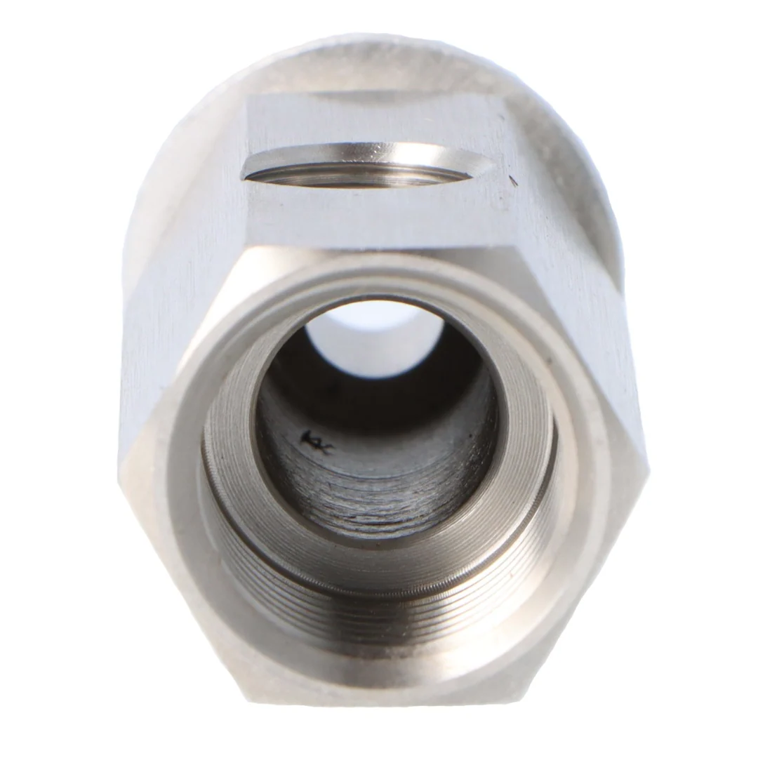 Stainless Steel Oil Pressure T Piece M16 x 1.5 Male and Female 1/8" NPT in the side - Image 4