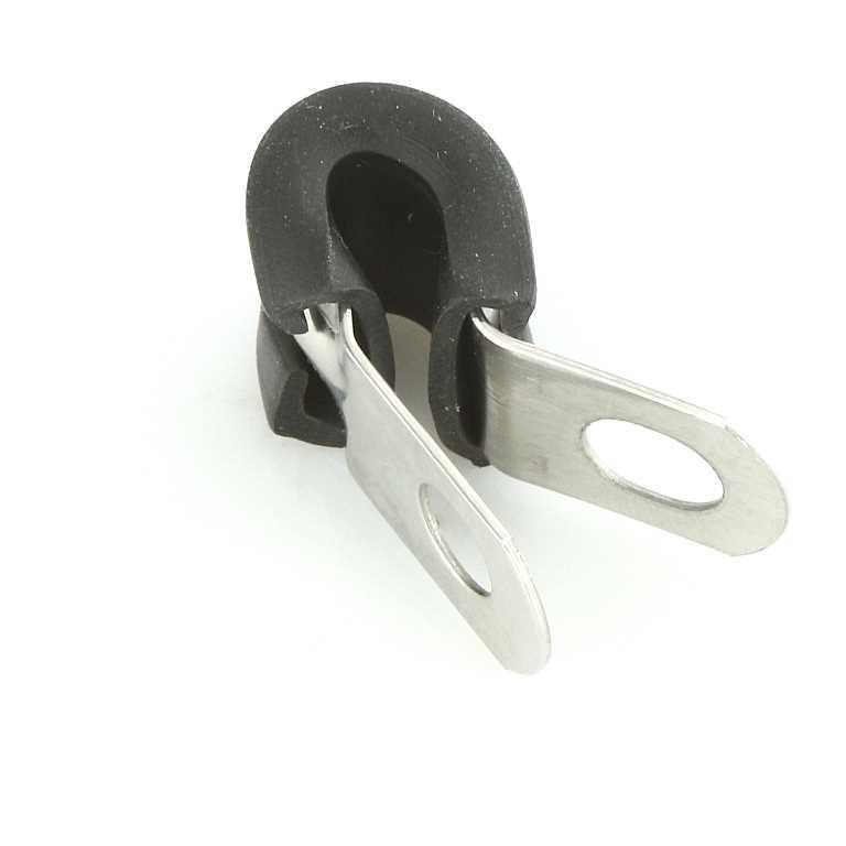 Stainless Steel  Rubber Lined P-Clips Pack of 5 - 8 Sizes - Image 3