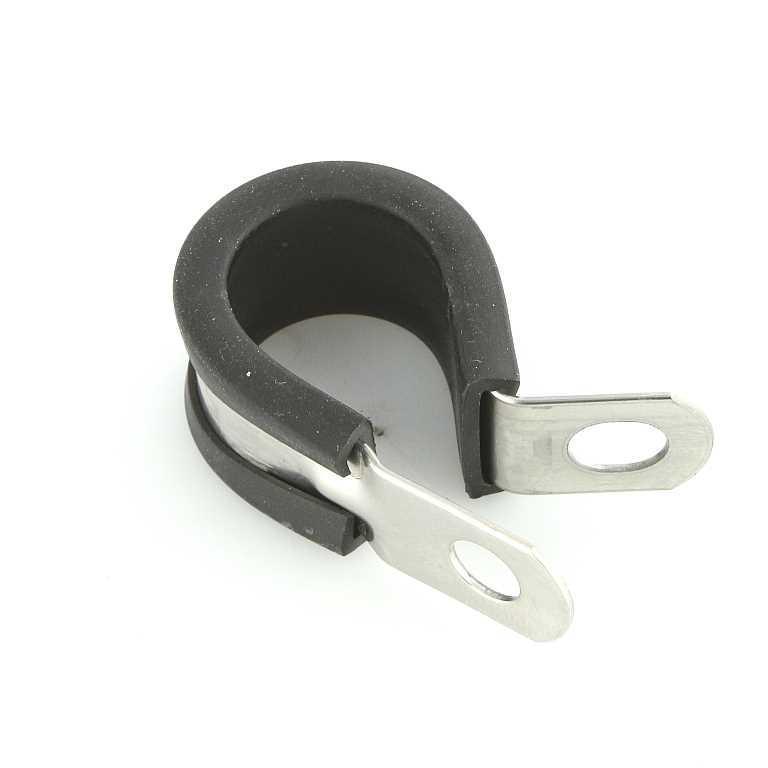 Stainless Steel  Rubber Lined P-Clips Pack of 5 - 8 Sizes - Image 7