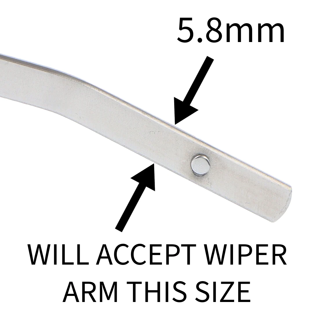 Stainless Steel Sprung Windscreen Wiper Blade  10" Traditional Style - Image 3