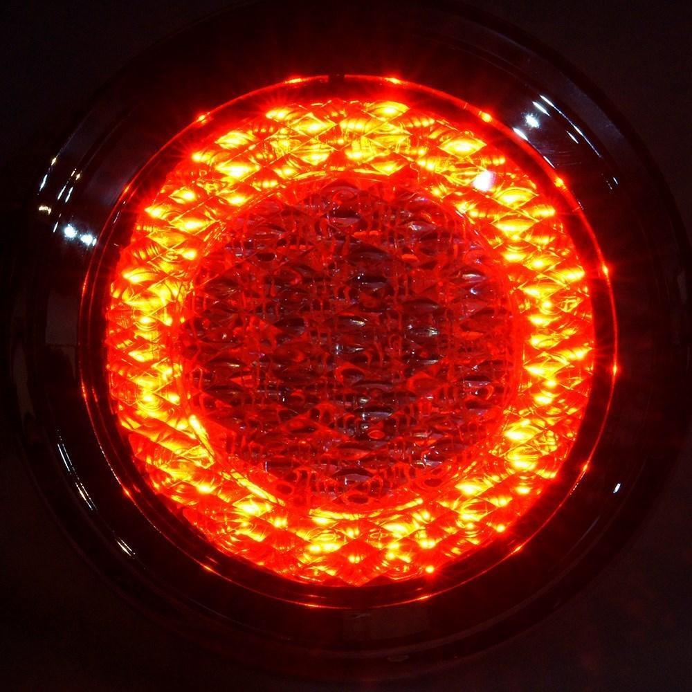 Flush Mount LED Stop Tail Indicator Rear Light with Chrome Bezel - Image 6