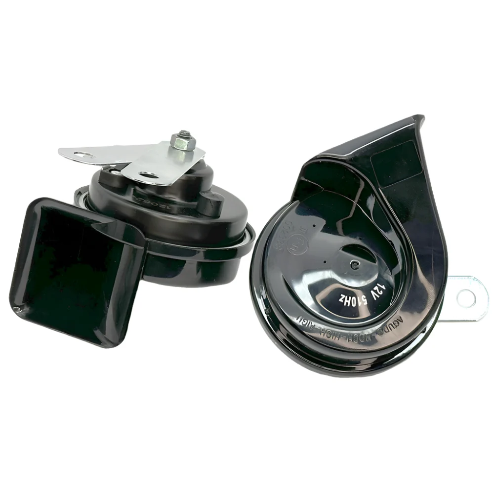 Twin Terminal Black Horns Pair