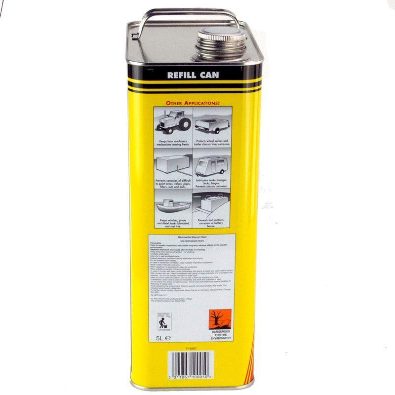 Hammerite Waxoyl Rustproofer 5 Litre Clear - Image 3