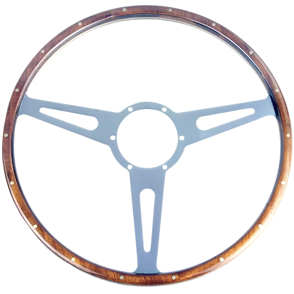 Wood Rim Steering Wheel. 101mm PCD  4 Diameters - Image 6